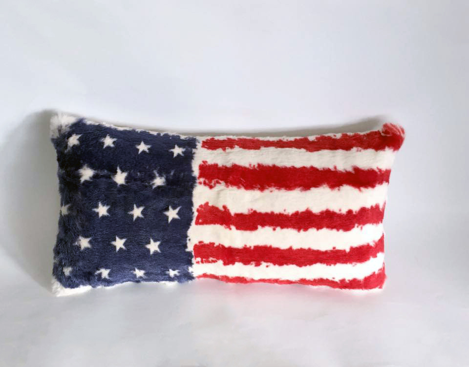 Dentro Home Usa Flag Pillow